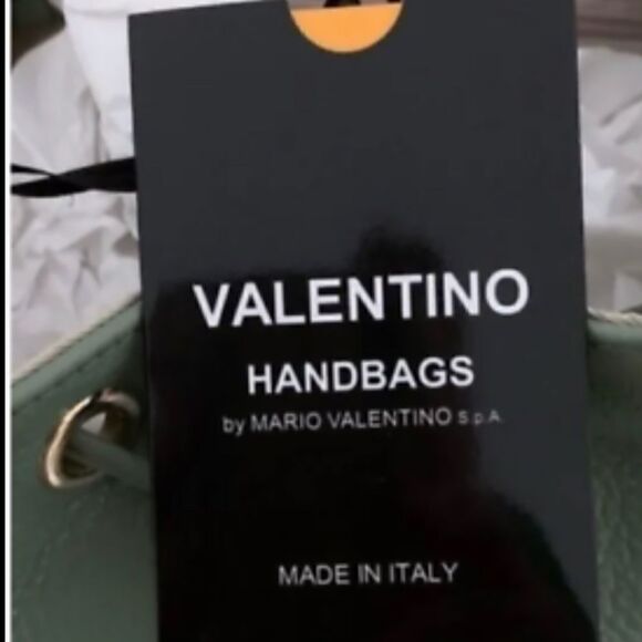 NWT Valentino Backpack Rockstud Green Leather Authentic main image 7